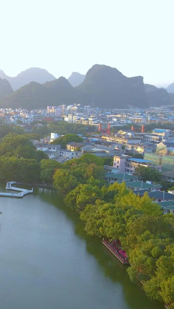 两江四湖旅游景区桂林5A旅游景区航拍视频的预览图