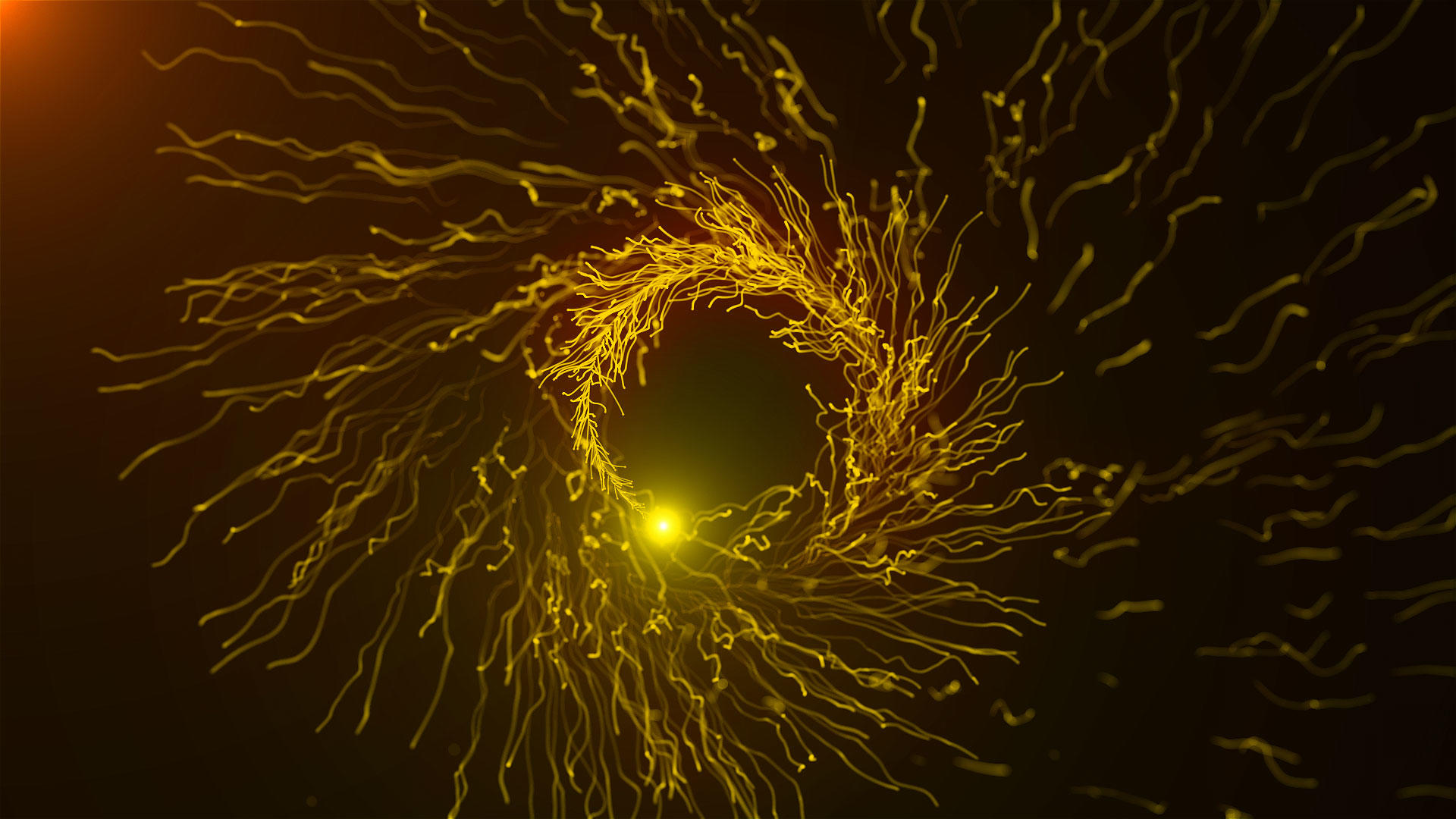 震撼唯美粒子光环循环合成背景视频的预览图