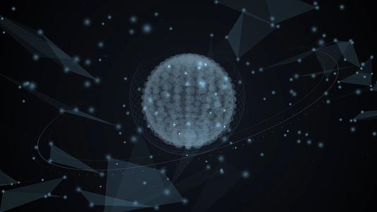 科技球体连线背景视频的预览图