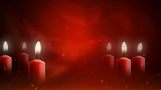 红色祈福烛光背景视频的预览图