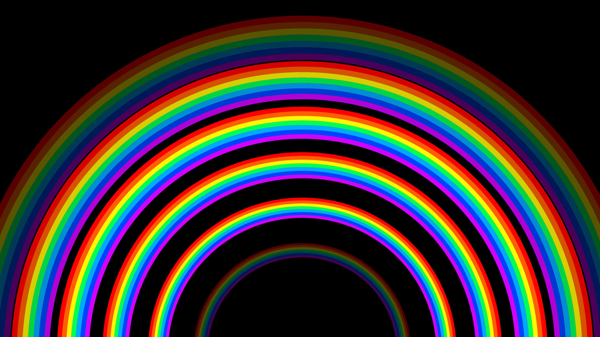 彩虹穿越动画循环带通道4k视频的预览图