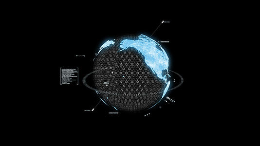 Plexus全息科技地球通道模板视频的预览图