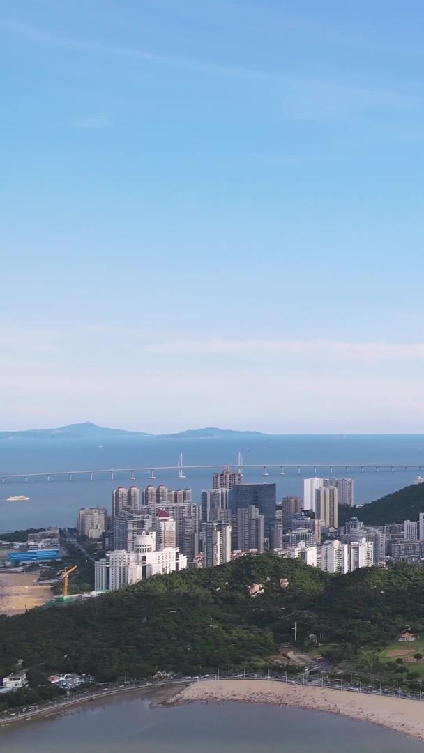 广东珠海城市航拍旅游城市全景材料视频的预览图