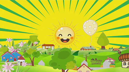 太阳卡通背景视频的预览图