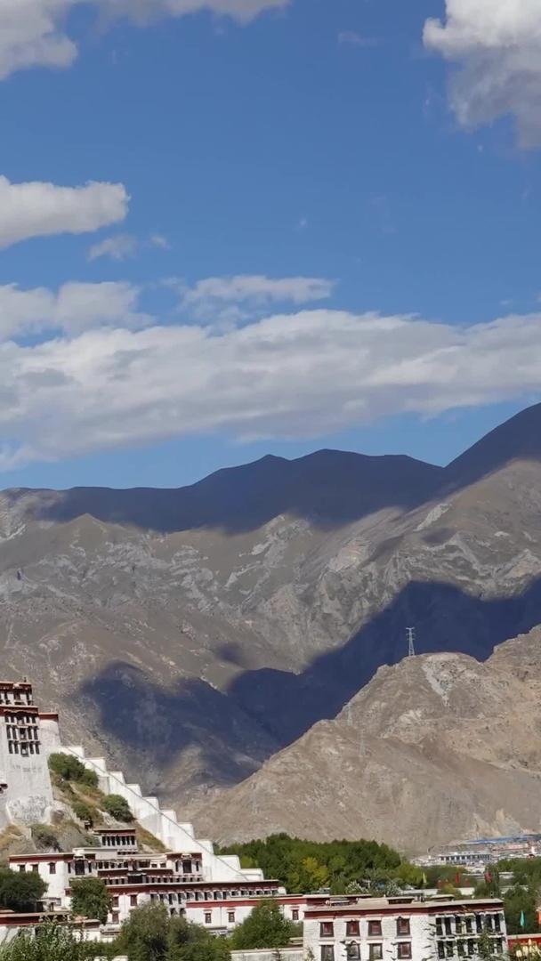 西藏拉萨布达拉宫延时摄影视频视频的预览图