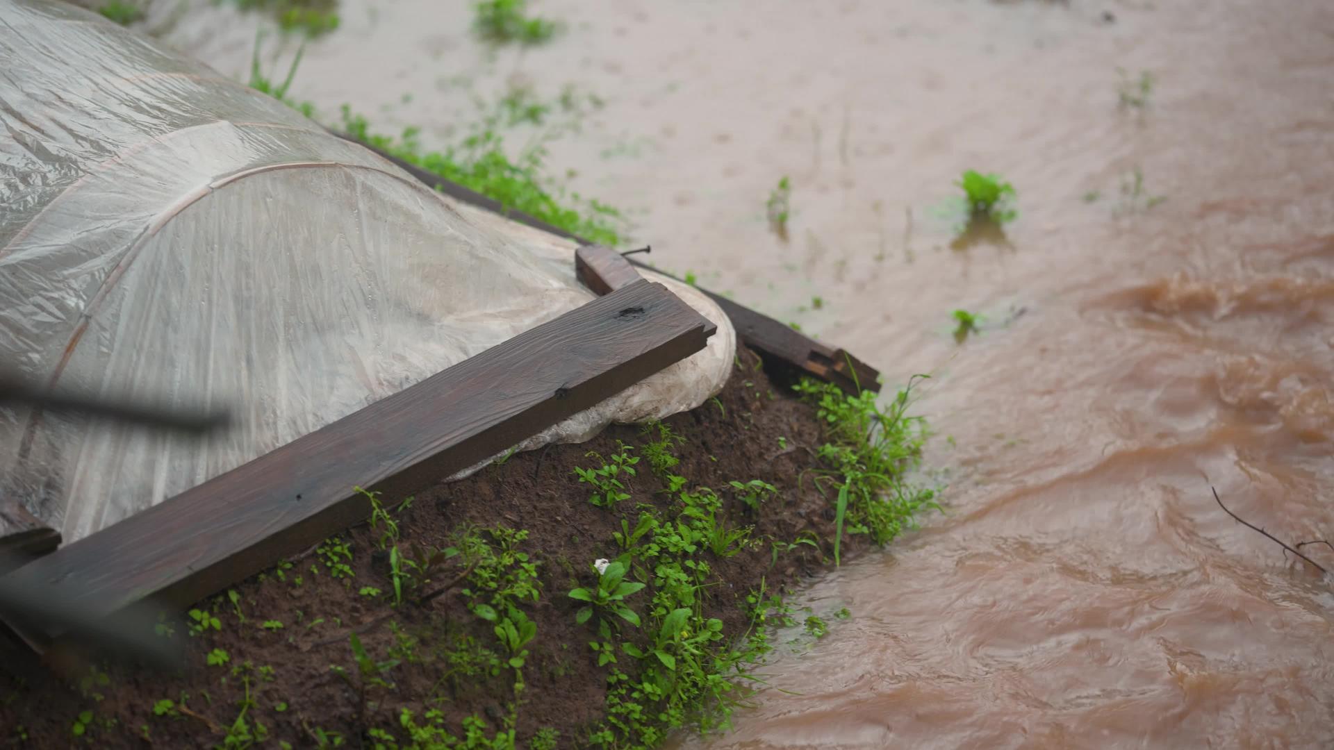自然灾害4k暴雨洪水自然灾害视频的预览图