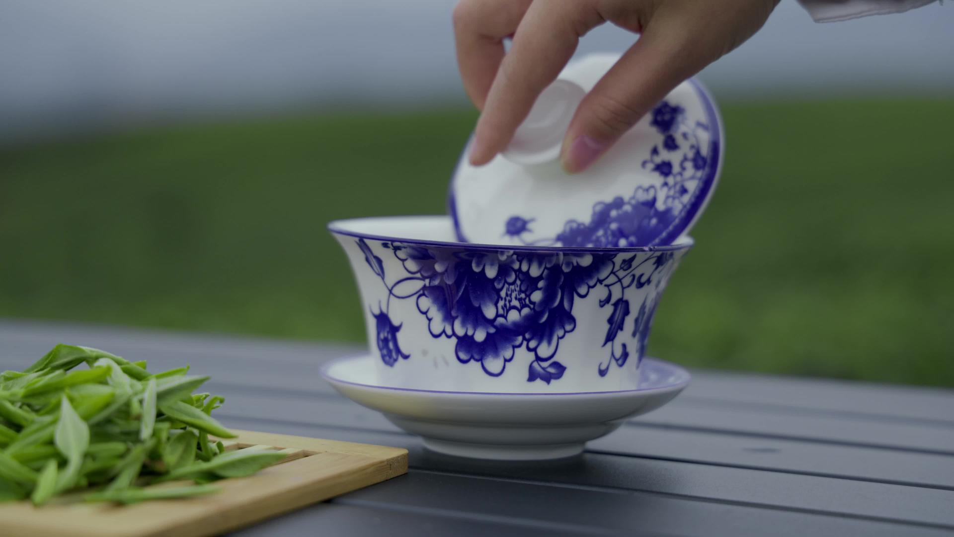 4K实拍茶园茶宣传片镜头泡茶喝茶写意视频素材视频的预览图