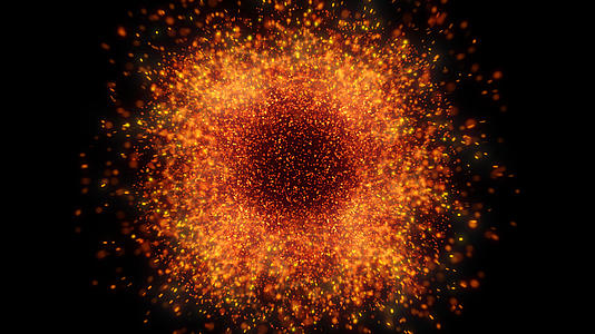 炫彩金色粒子爆炸散开视频的预览图
