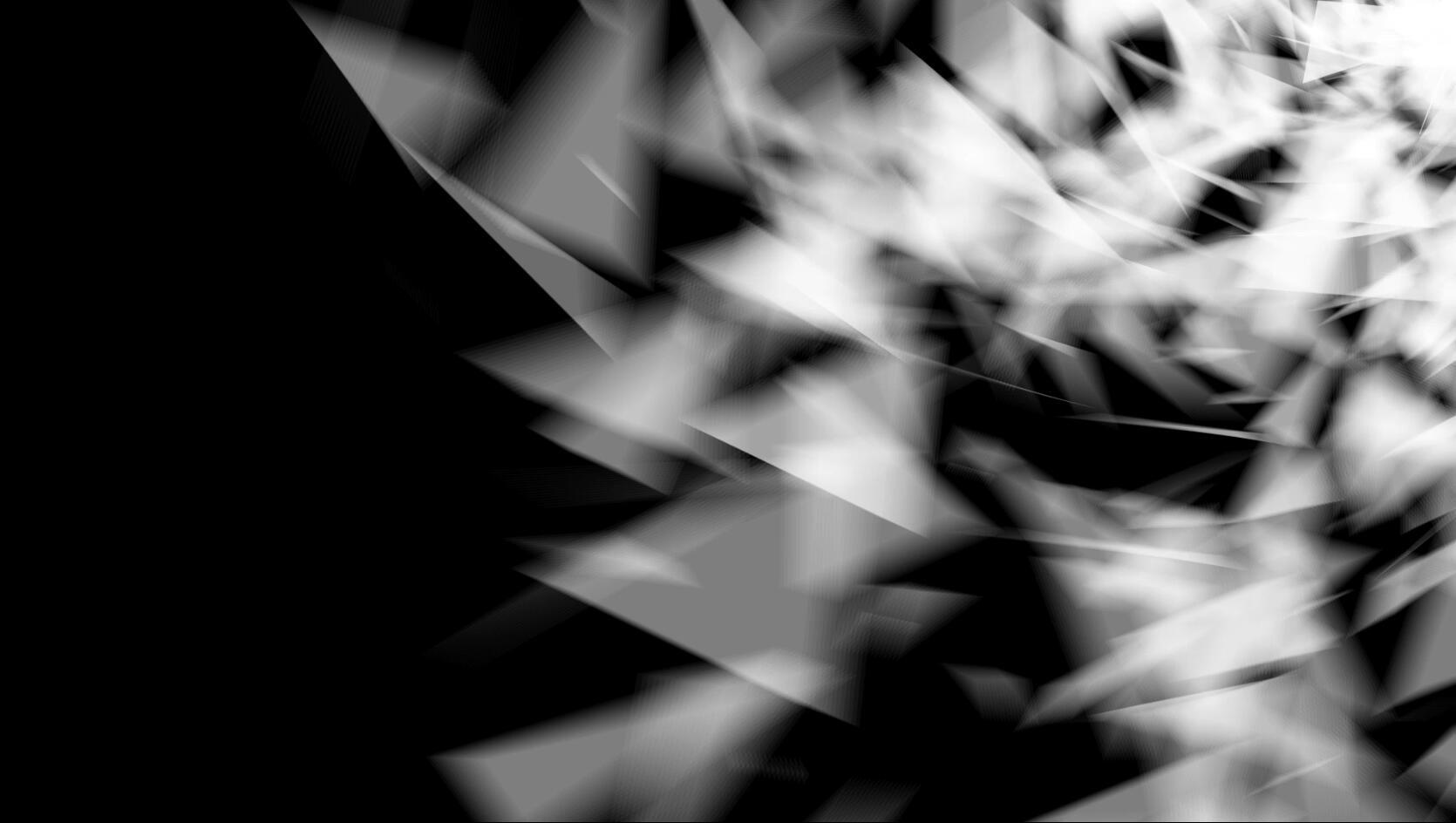 三角粒子旋转扩散黑白过渡转场视频的预览图