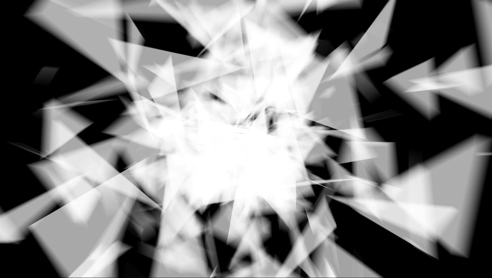 三角粒子中心扩散黑白过渡转场视频的预览图