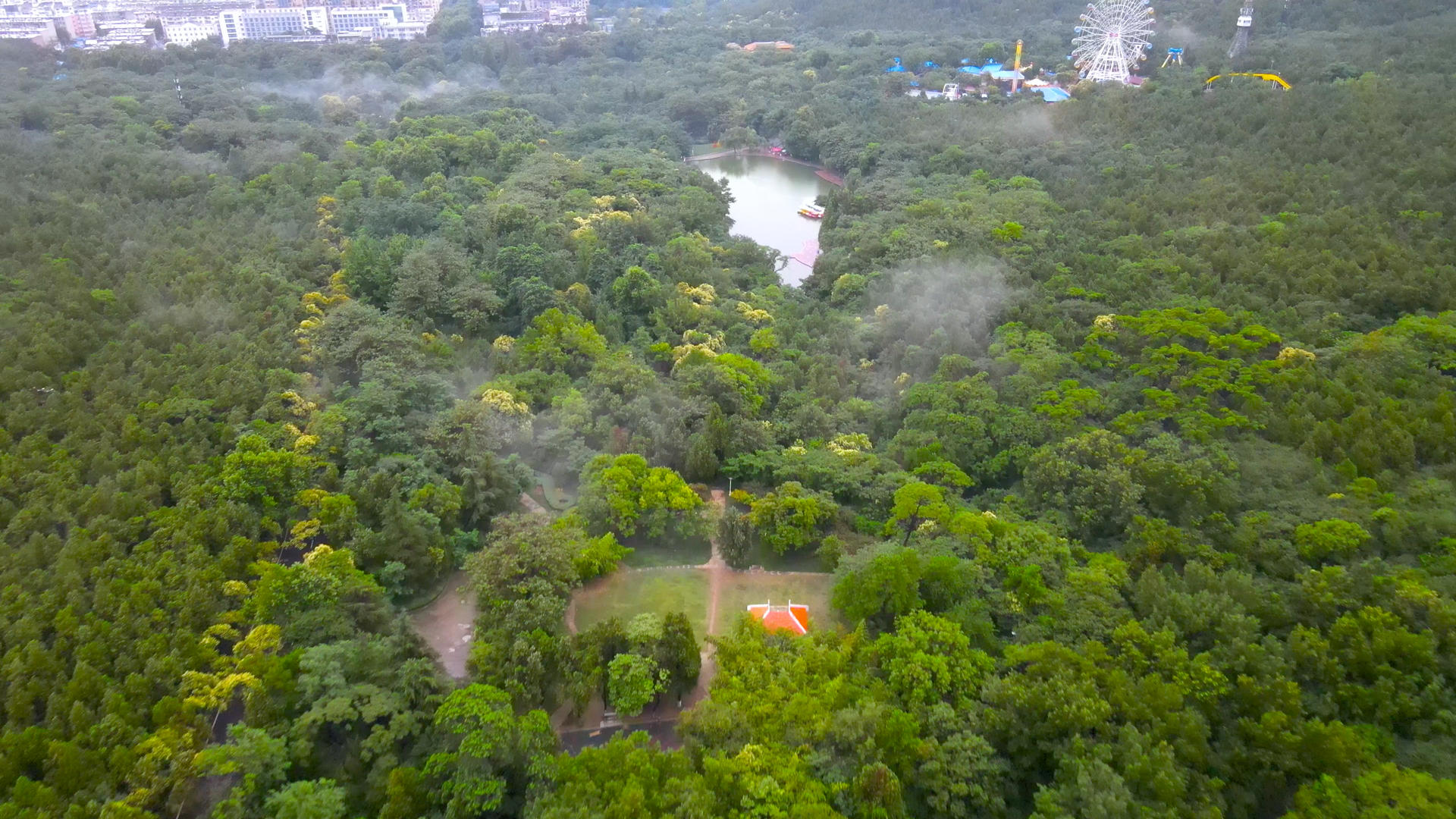 淮北4A风景区相山国家森林公园相山天池4K视频的预览图