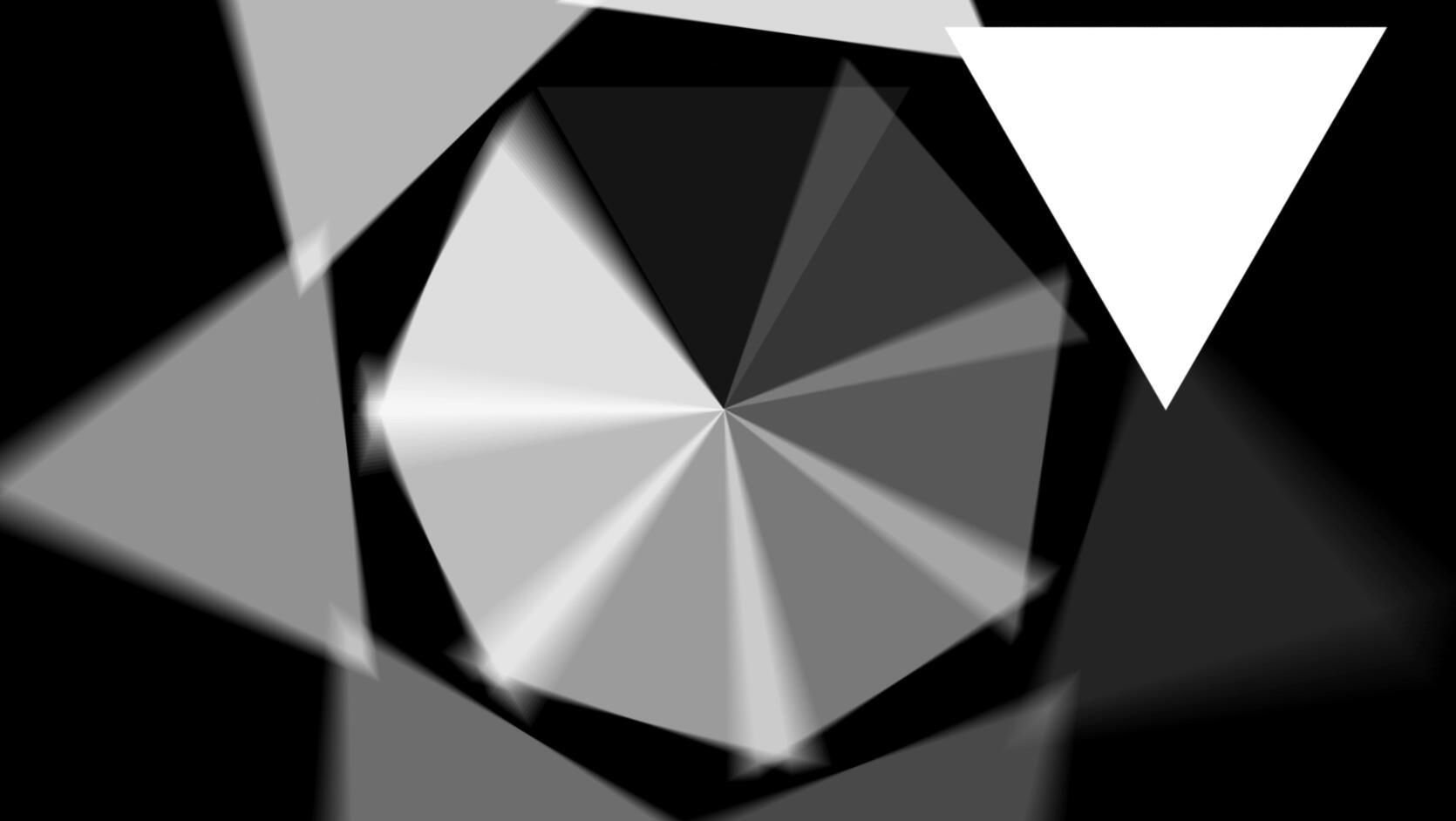 三角形旋转黑白过渡转场视频的预览图