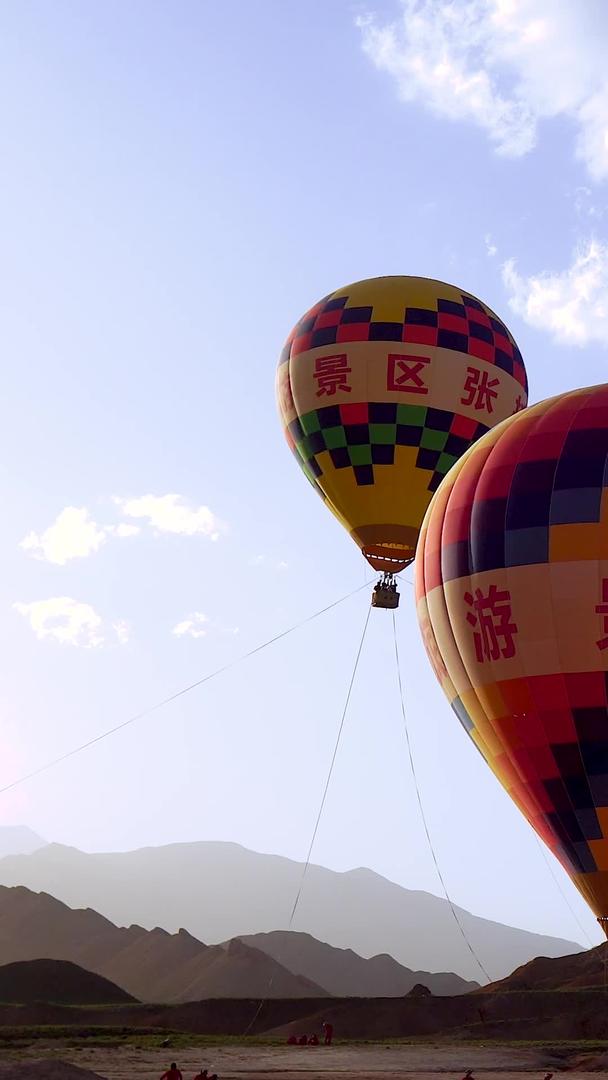 热气球在张掖景区合集视频的预览图