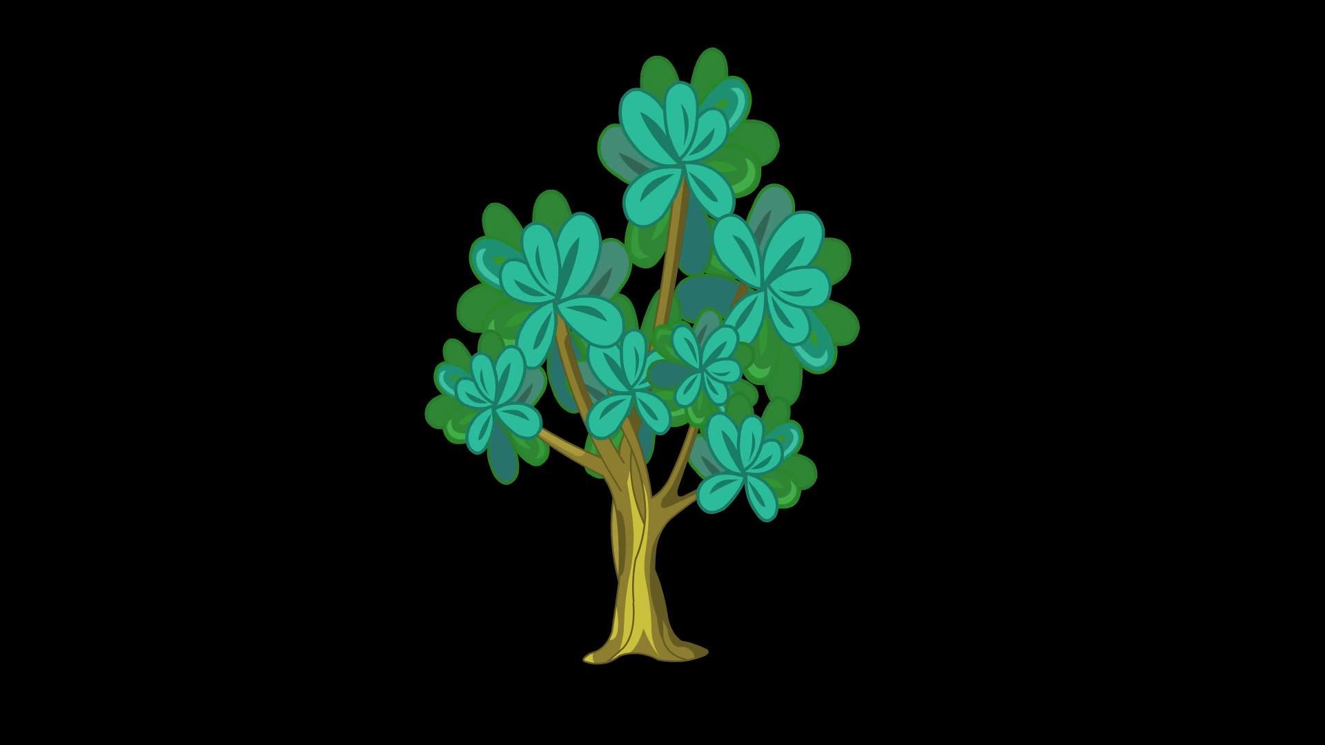 卡通树动画视频的预览图