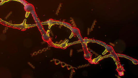 DNA链条背景视频视频的预览图