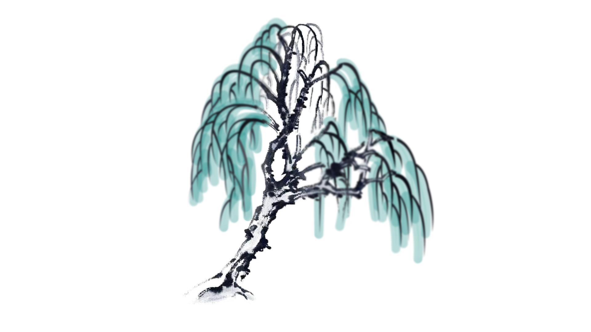 柳树动画合成视频的预览图