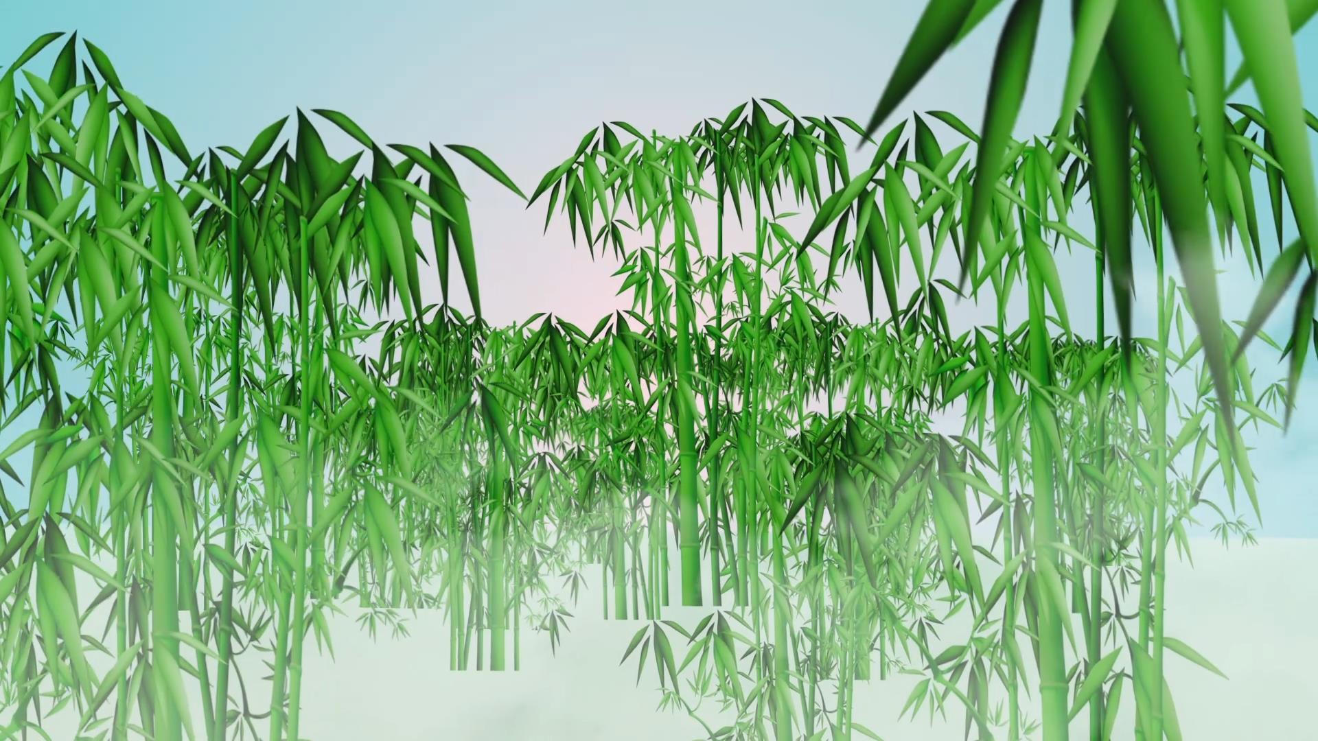 中国风穿梭竹子视频的预览图