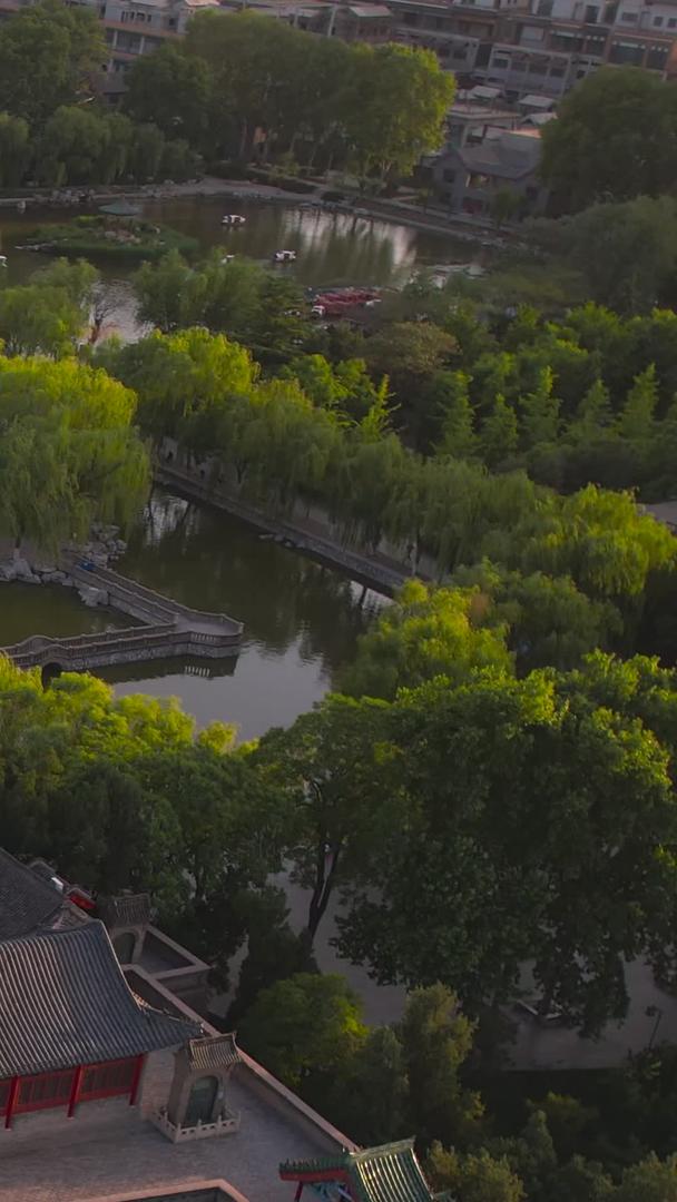 拍摄邯郸4A景点历史古建筑武灵丛台视频视频的预览图