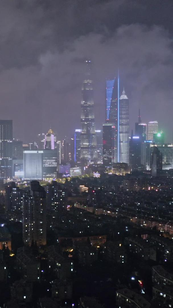 上海陆家嘴天际航拍航拍视频的预览图