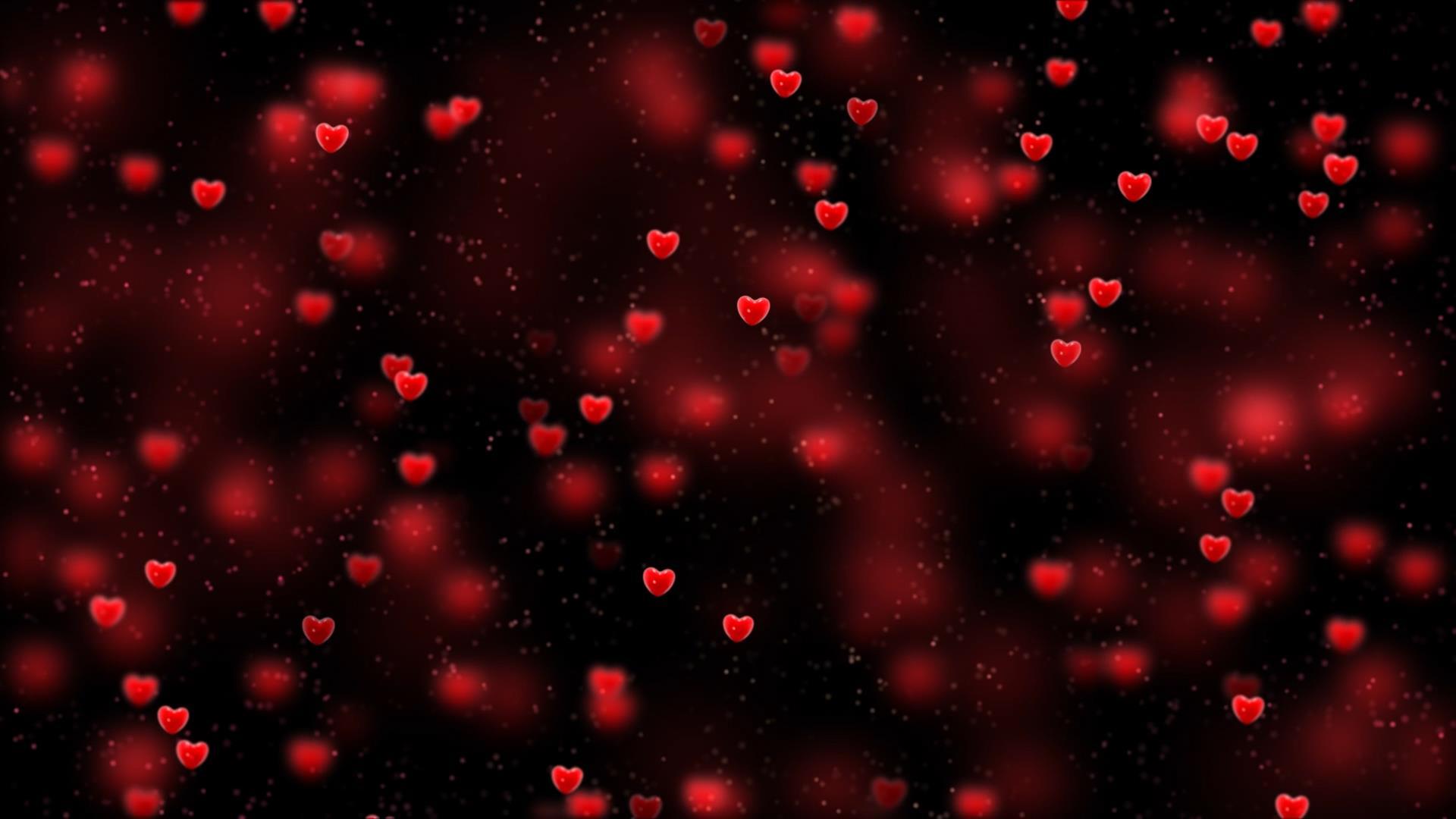 浪漫唯美爱心动态背景视频元素视频的预览图