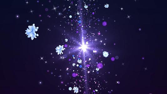 动态星空唯美粒子花朵散发背景视频元素视频的预览图