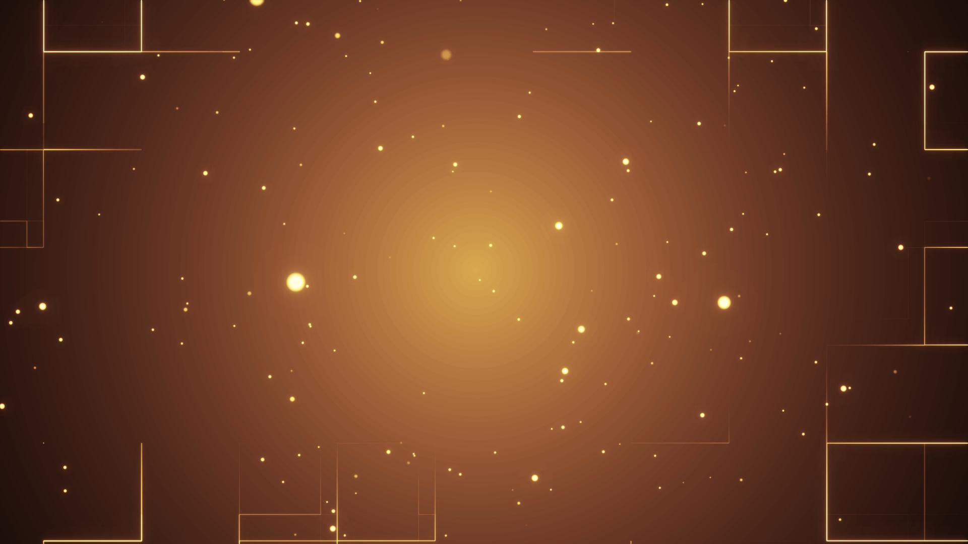 4k金色粒子线条背景视频的预览图