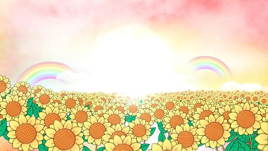 太阳花向日葵舞台背景视频的预览图