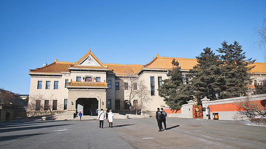 吉林省长春5A景区伪满皇宫博物院同德殿内景视频的预览图