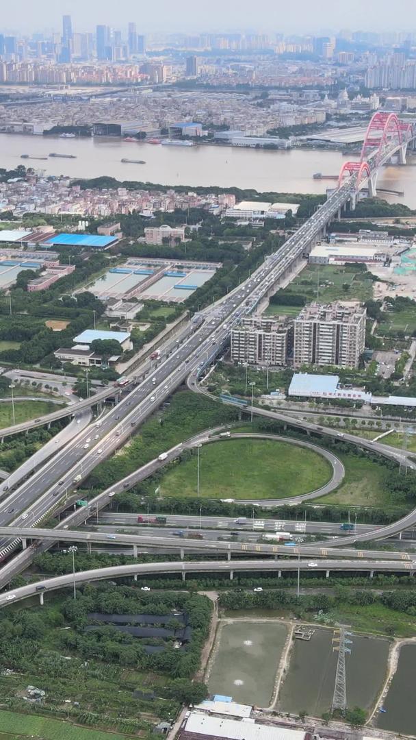 广州环城高速新光大桥高清航拍交通交通交通交通视频的预览图