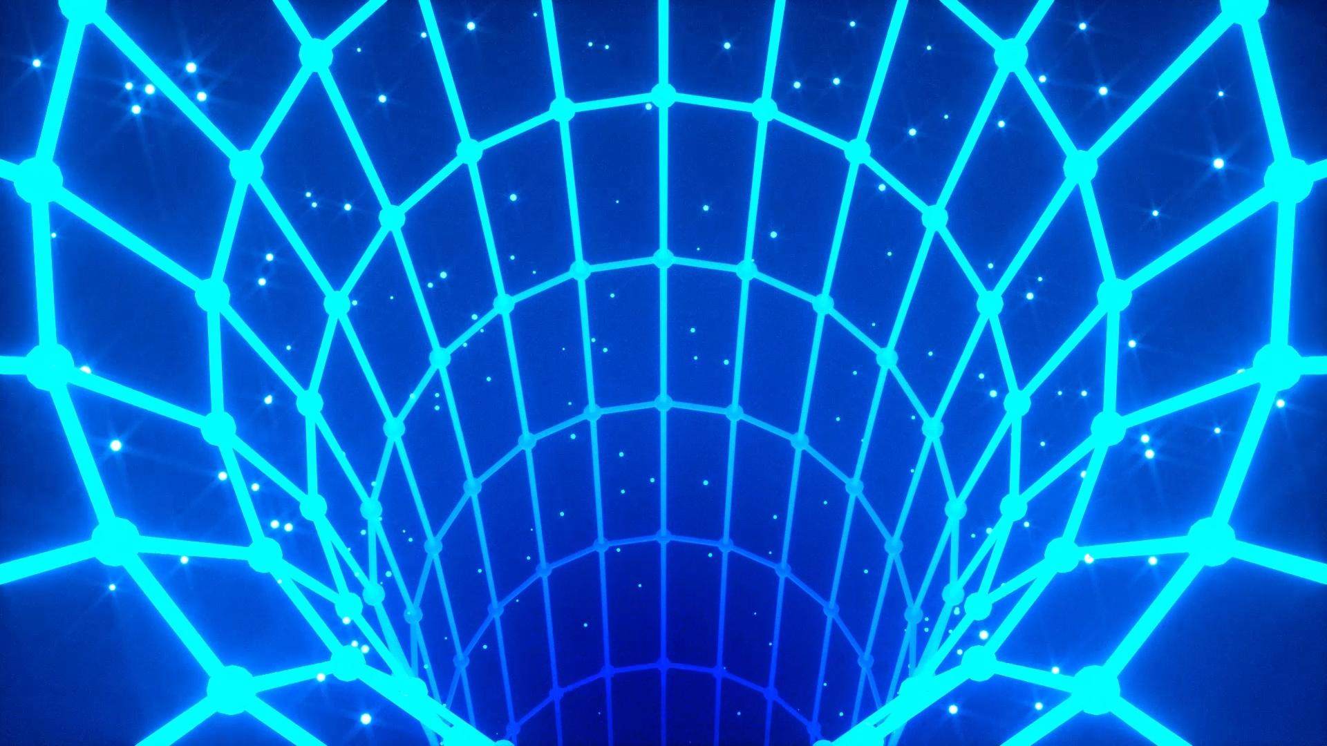 蓝色灯光漩涡穿梭循环动画视频的预览图
