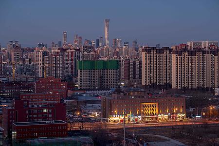 北京城市CBD与居民楼群的建筑8K延时视频的预览图