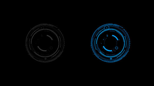 科技HUD圆圈动画视频的预览图