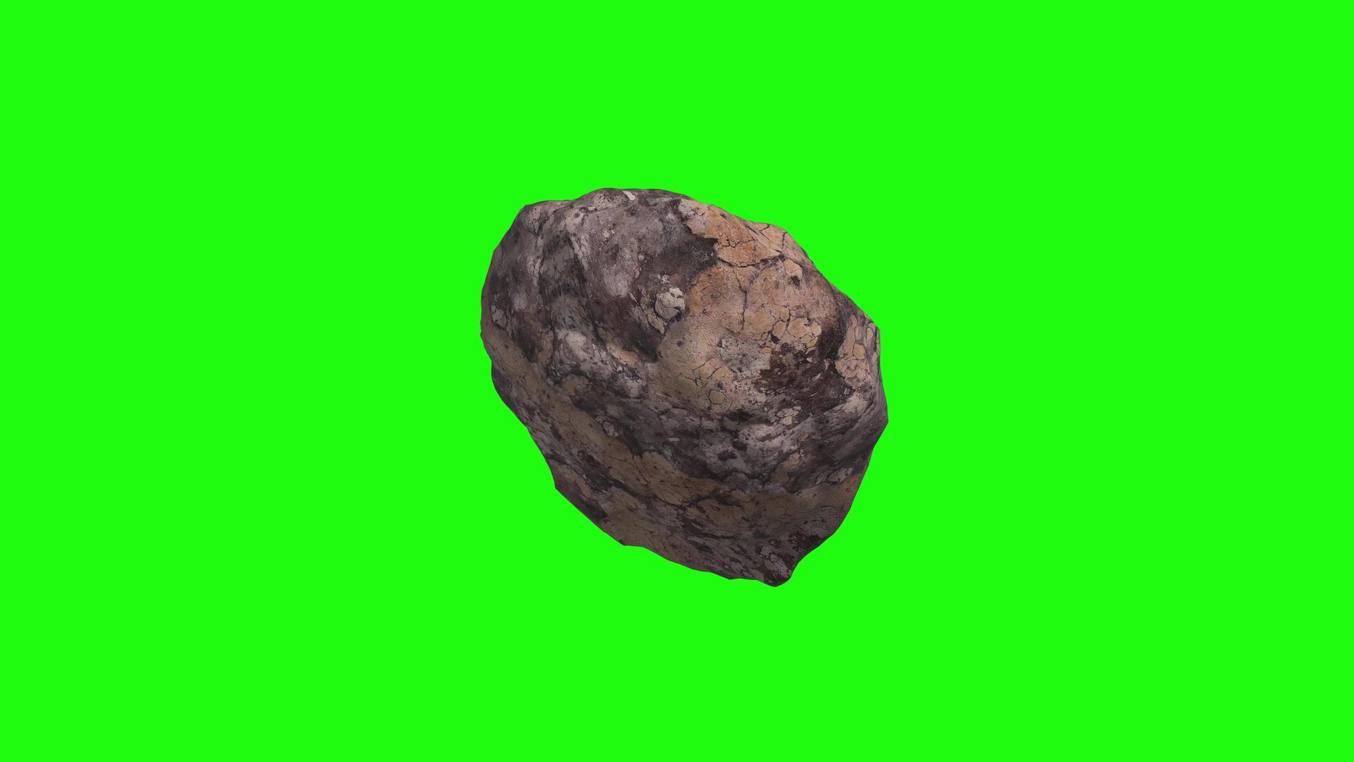 一块石头绿幕特效素材视频的预览图