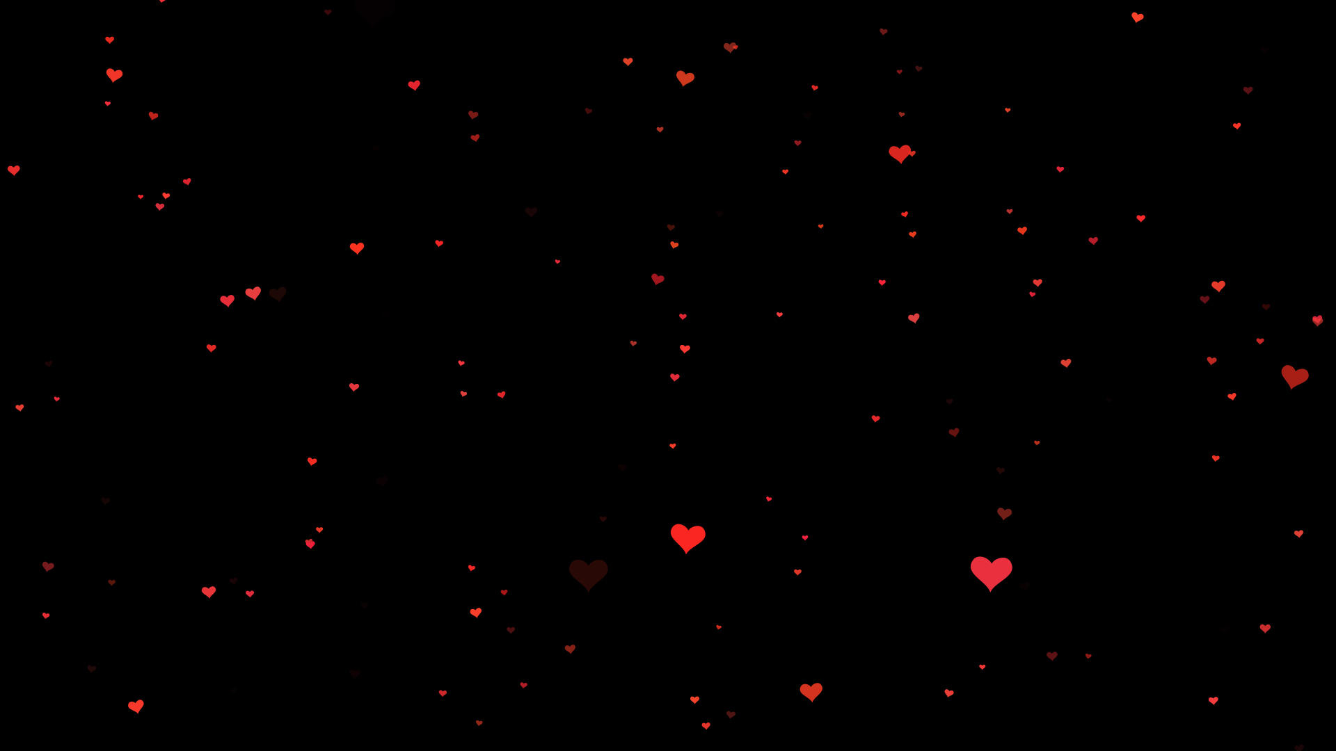 空间爱心粒子前移动画视频的预览图