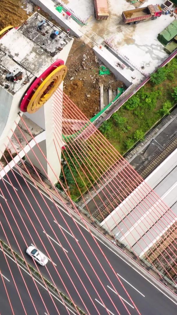 成都南站红星桥跨线大桥天府大道车流航拍素材视频的预览图