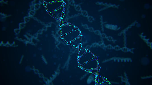 DNA链条背景视频视频的预览图