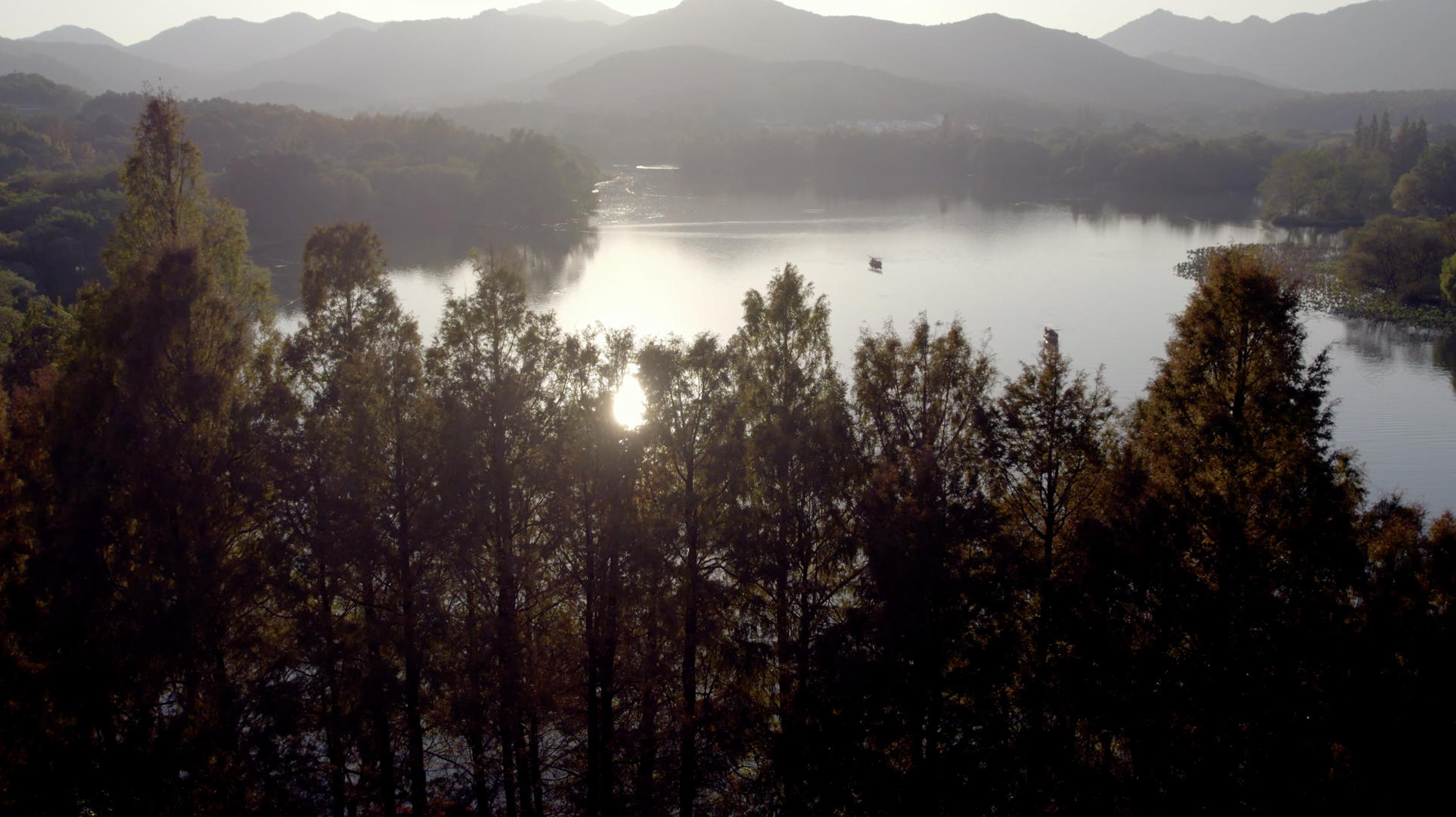 4K杭州西湖茅家埠秋景视频的预览图