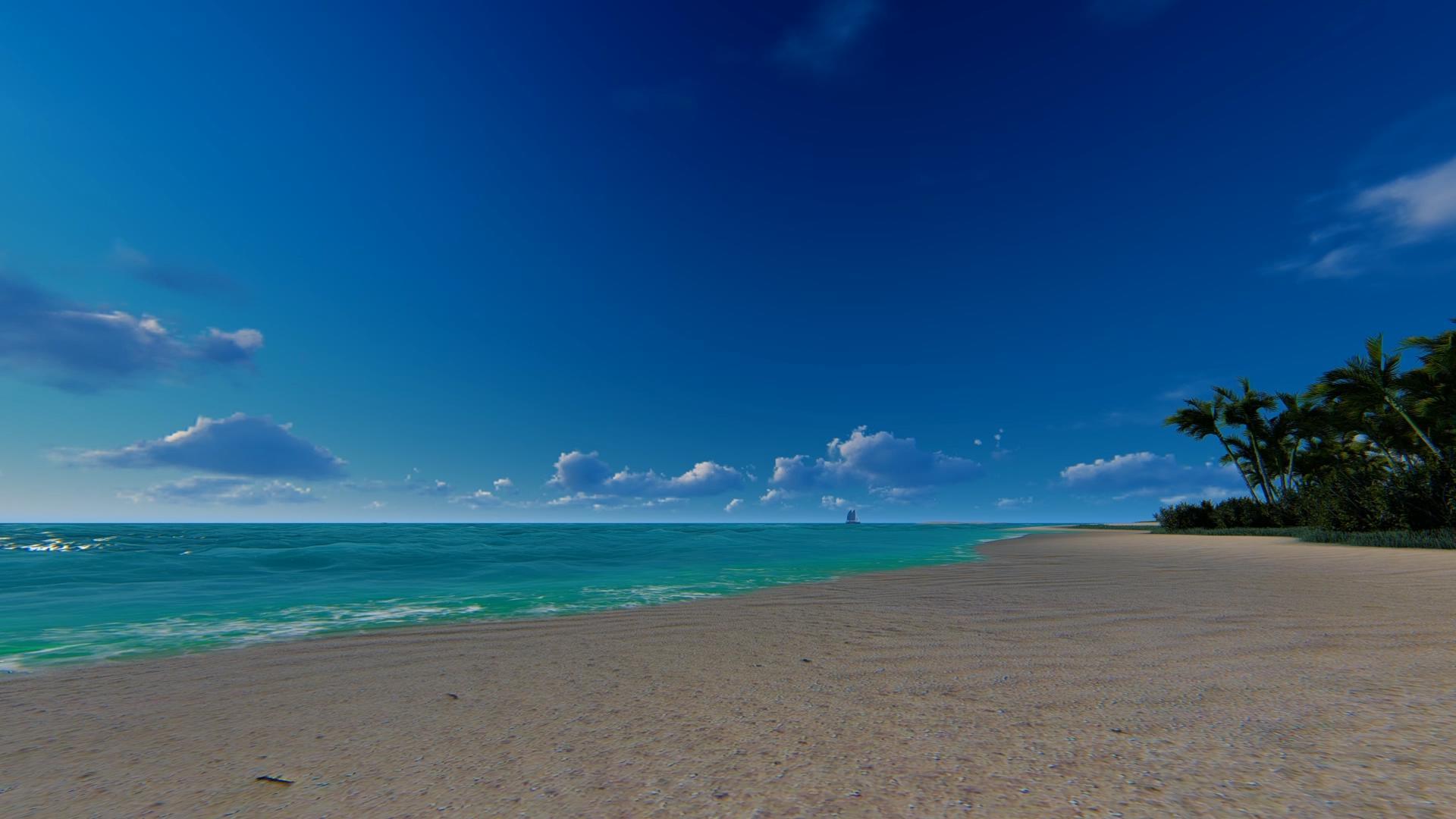 美丽海滩背景视频的预览图