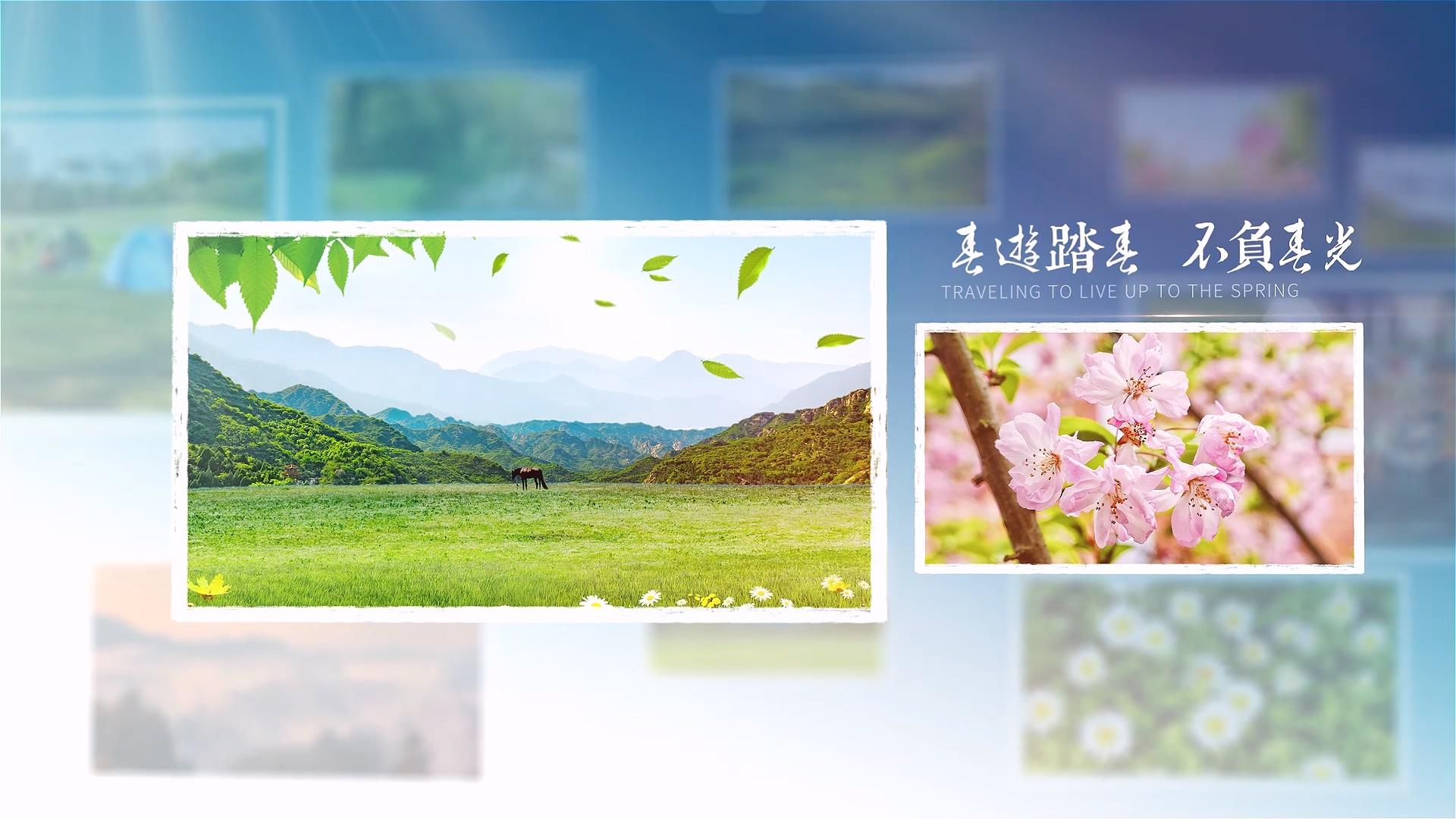 小清新毕业春游郊游拍照生活照片展示视频的预览图