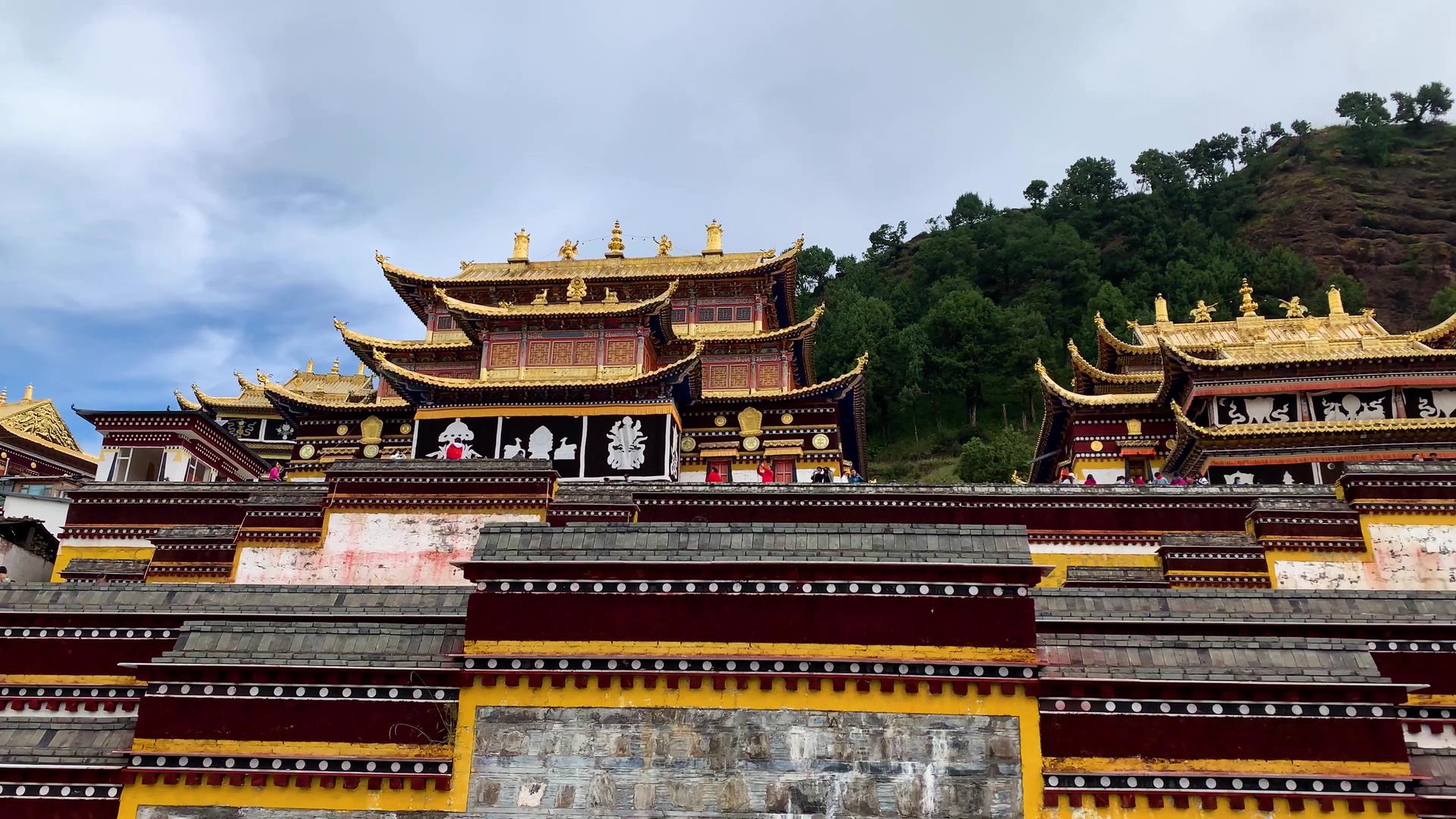 甘南藏族自治州著名景点郎木寺视频合集视频的预览图
