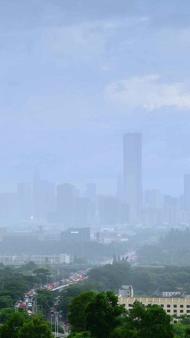 延迟深圳南山区降雨摄影视频的预览图
