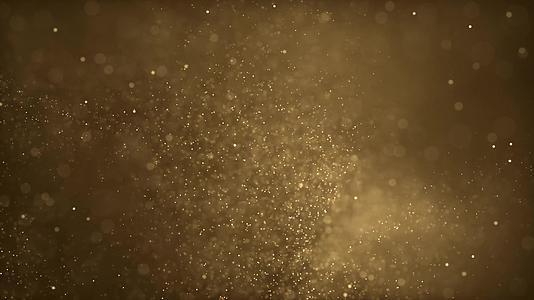 4K唯美金色粒子视频的预览图