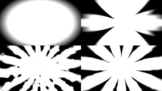 一组黑白圆形擦除遮罩转场视频的预览图