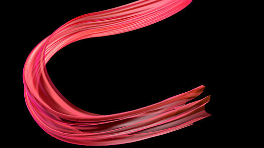 绸缎红丝绸红飘带视频的预览图