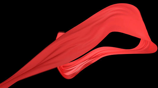 红绸布飘动视频的预览图
