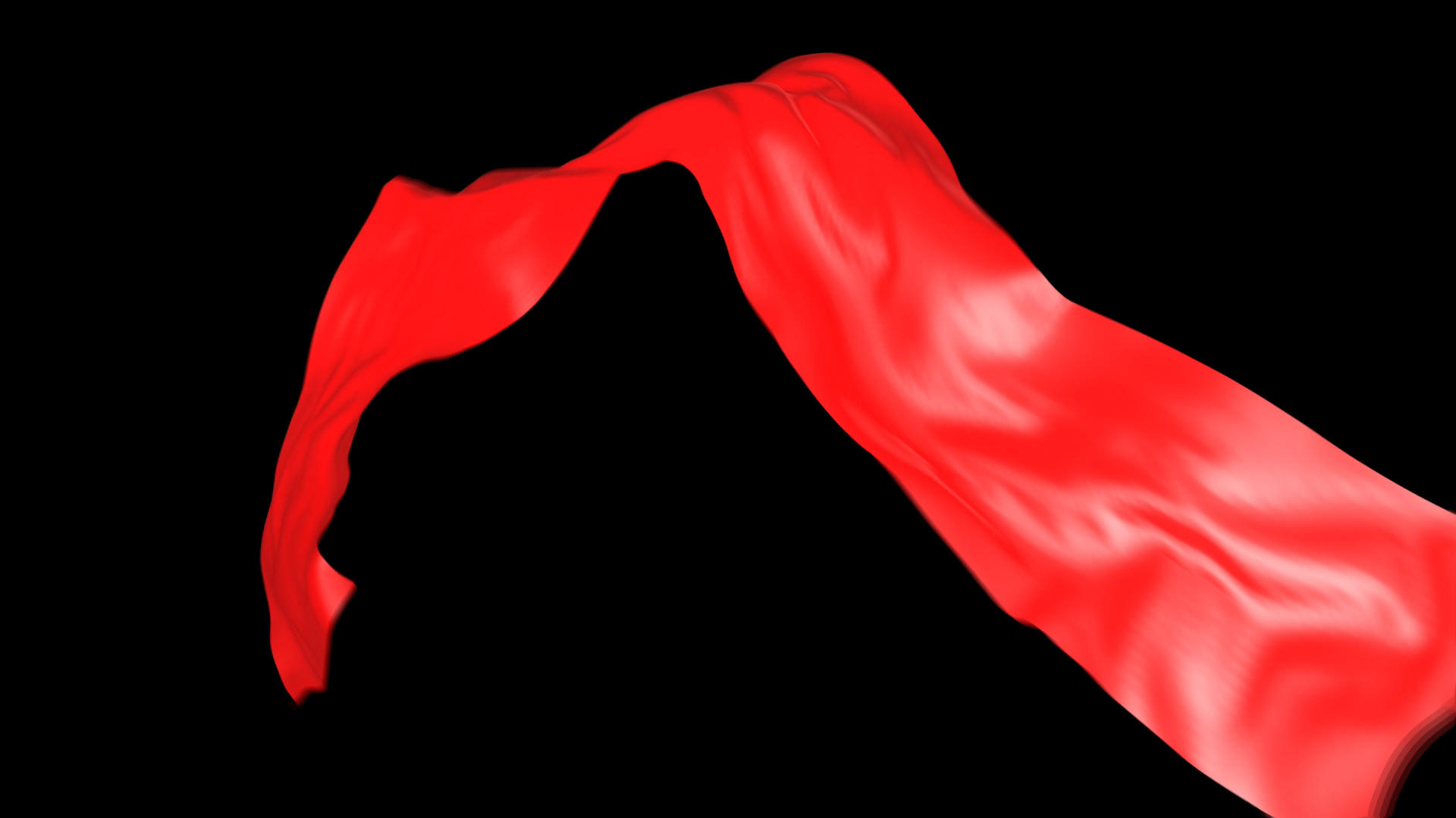红绸布料动画视频的预览图
