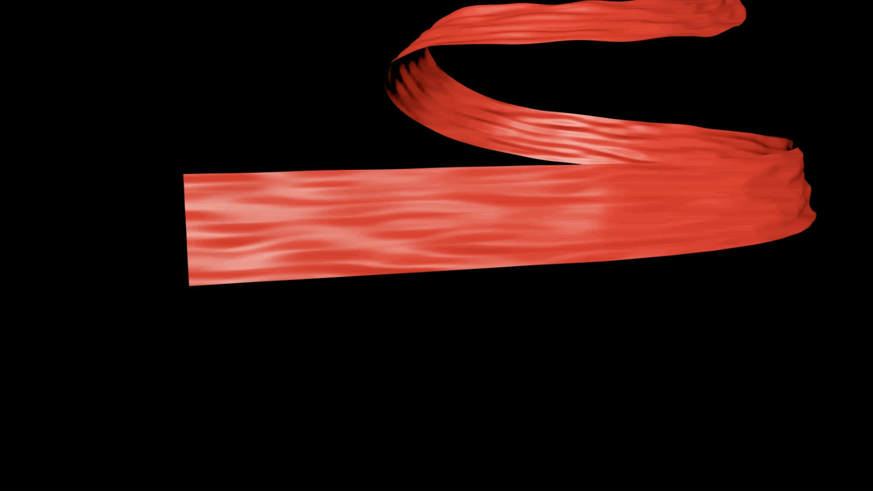 红色飘带透明动态视频素材视频的预览图