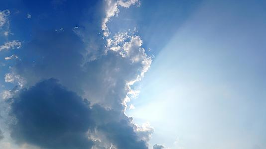 8K实拍太阳从云层中出来丁达尔光线视频的预览图