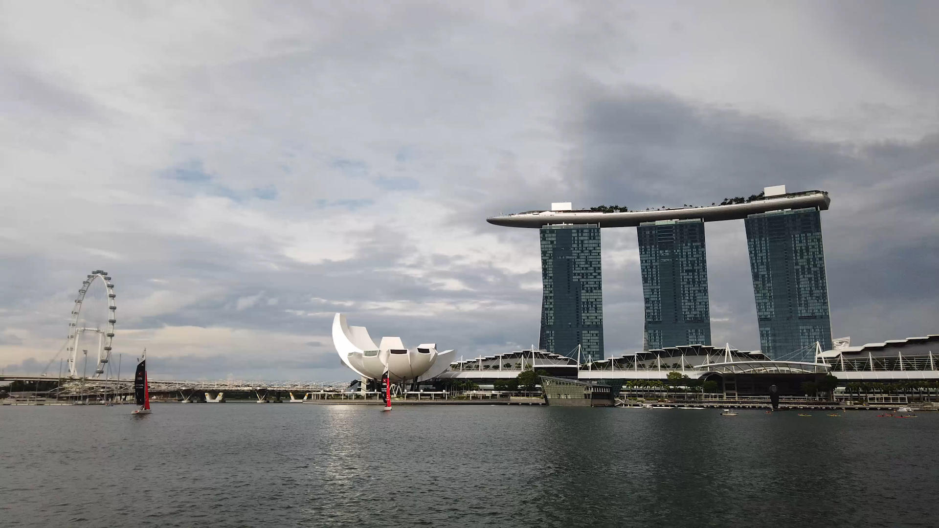 新加坡地标金沙酒店延时视频的预览图