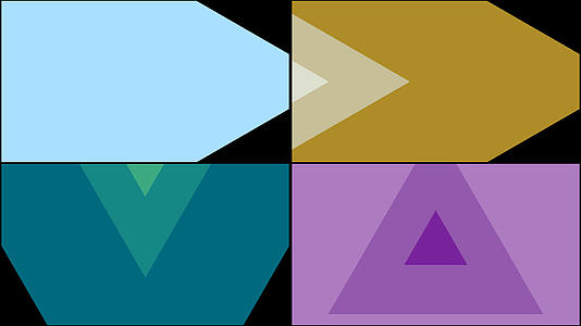 一组三角形划屏转场动画视频的预览图